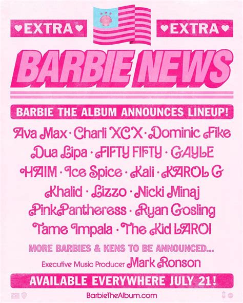 Barbie Soundtrack (2023) 